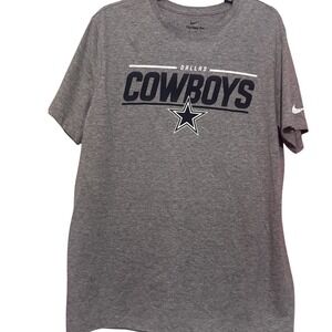 Dallas Cowboys Nike NFL Team Apparel T-Shirt - Size M‎ - Grey - NEW